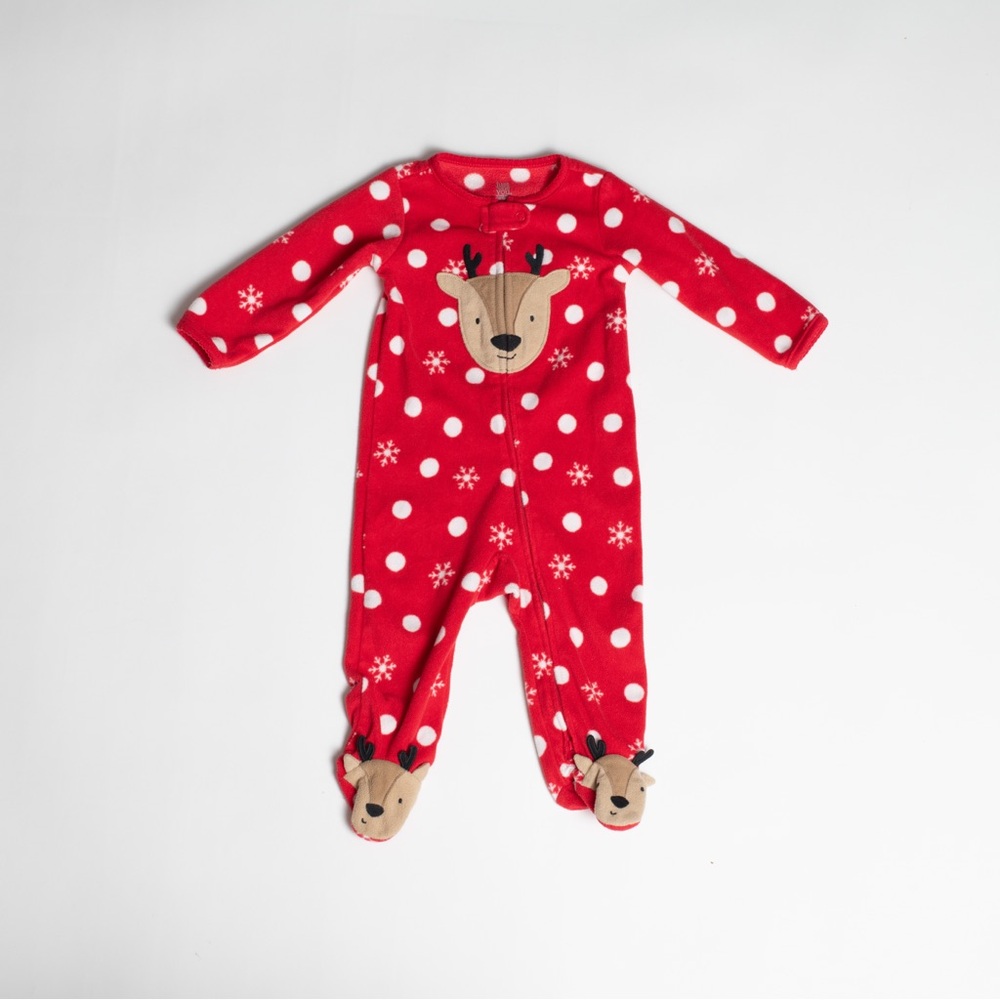 Carters fleece reindeer footie